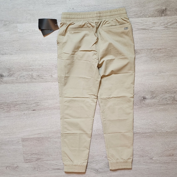 NWT Hurley Boy's Casual Everyday Activewear Khaki Joggers Medium 10-12 - Picture 6 of 9